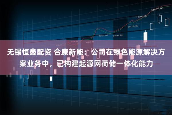 无锡恒鑫配资 合康新能：公司在绿色能源解决方案业务中，已构建起源网荷储一体化能力